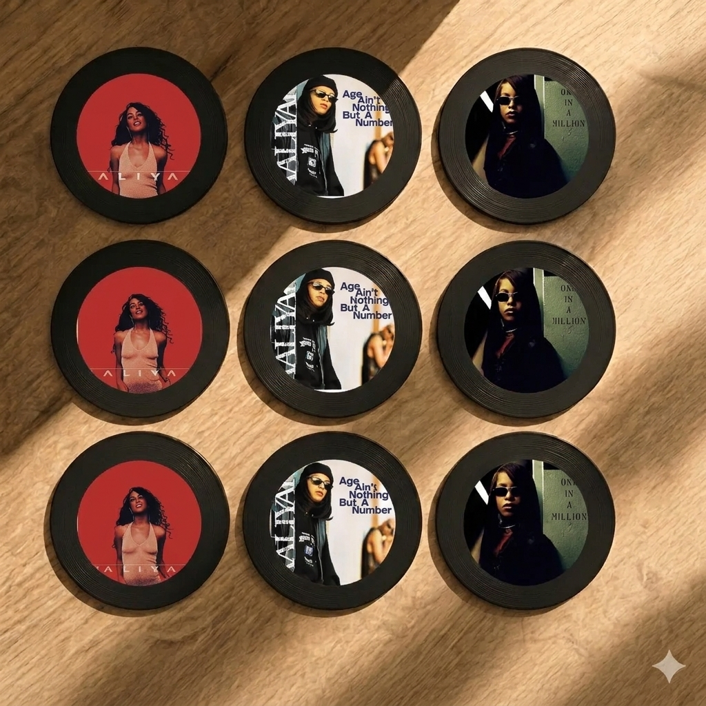 9 Vinyl Discs (Aaliyah)