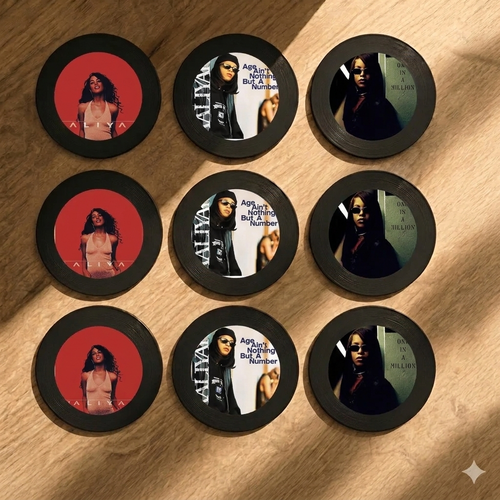 9 Vinyl Discs (Aaliyah)